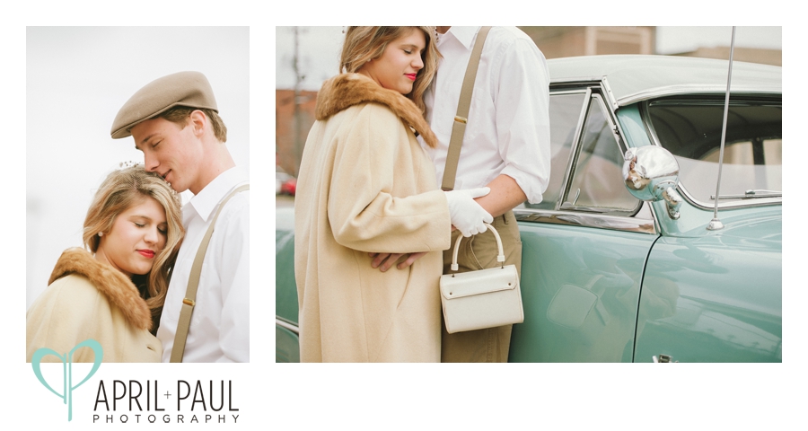 Vintage Engagement Shoot in with Mississippi Wedding Photographers April + Paul