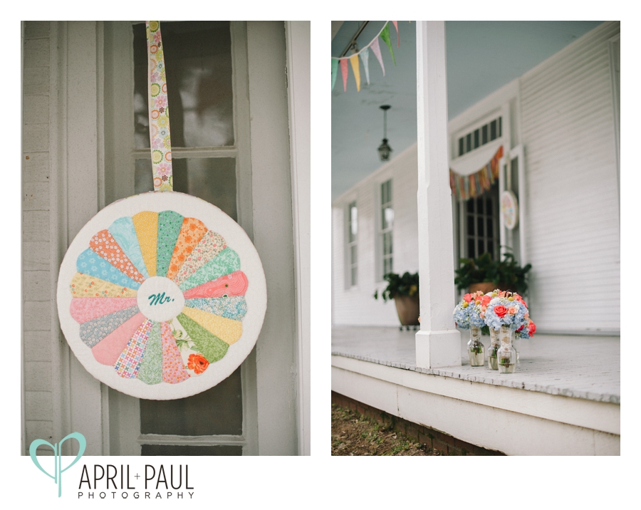 Vintage Wedding Decor at The Cedars in Fondren with April + Paul Photography