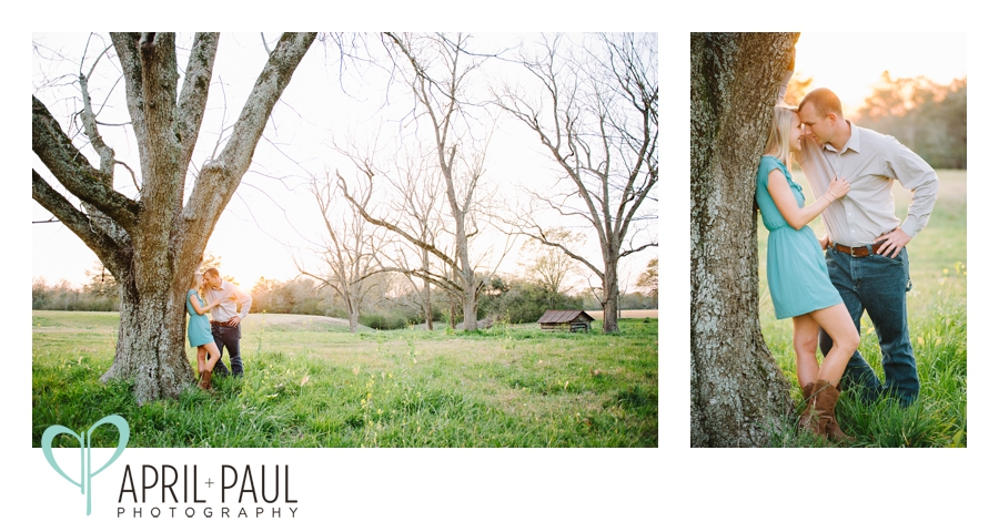 Engagement photography in Hattiesburg, MS on a farm