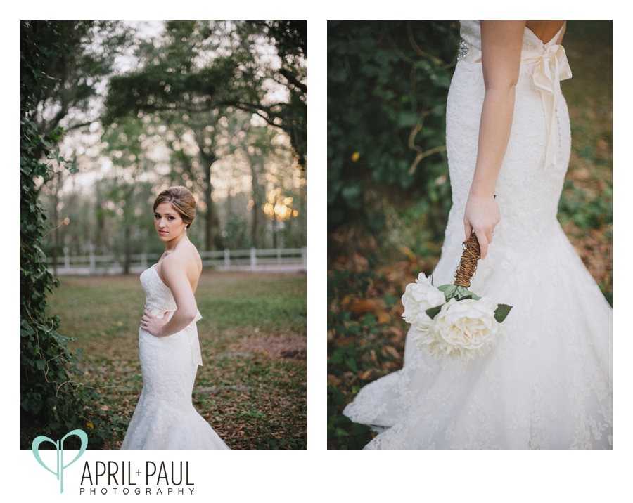 Bridal Portraits with Mississippi Wedding Photographers April + Paul