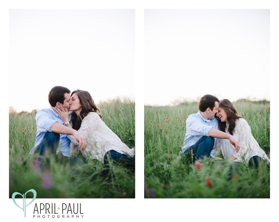 Couples Photography in a field in Mississippi