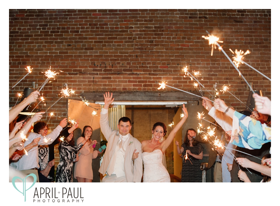 Sparkler Exit at The Venue at the Bakery Building in Hattiesburg, MS