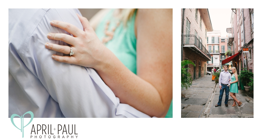 New Orleans Engagement Photography in The French Quarter with Mississippi Wedding Photographers April + Paul Photography