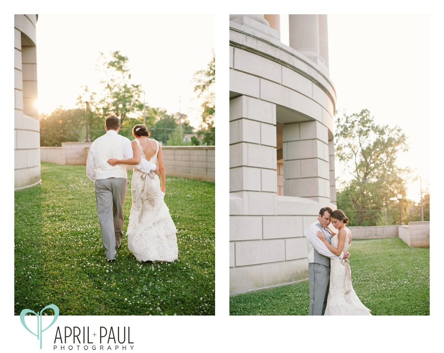 Bride and Groom Photography in Jackson, MS at The Capitol Building