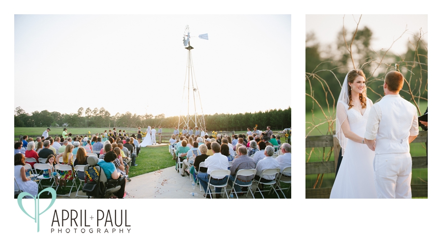 Backyard Wedding at Sunset in Hattiesburg, MS with April + Paul Photography