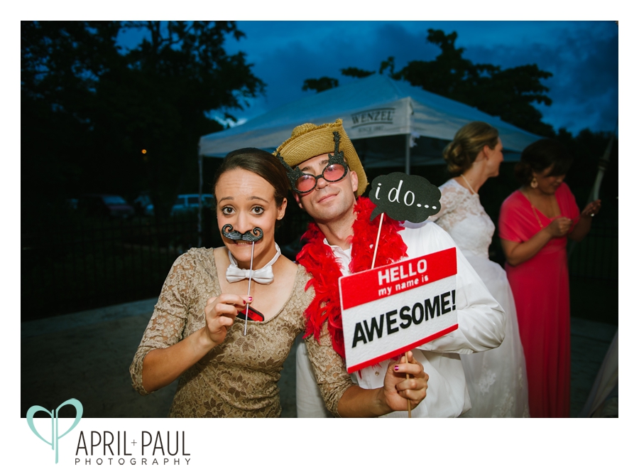 couple with props at oak hill stables