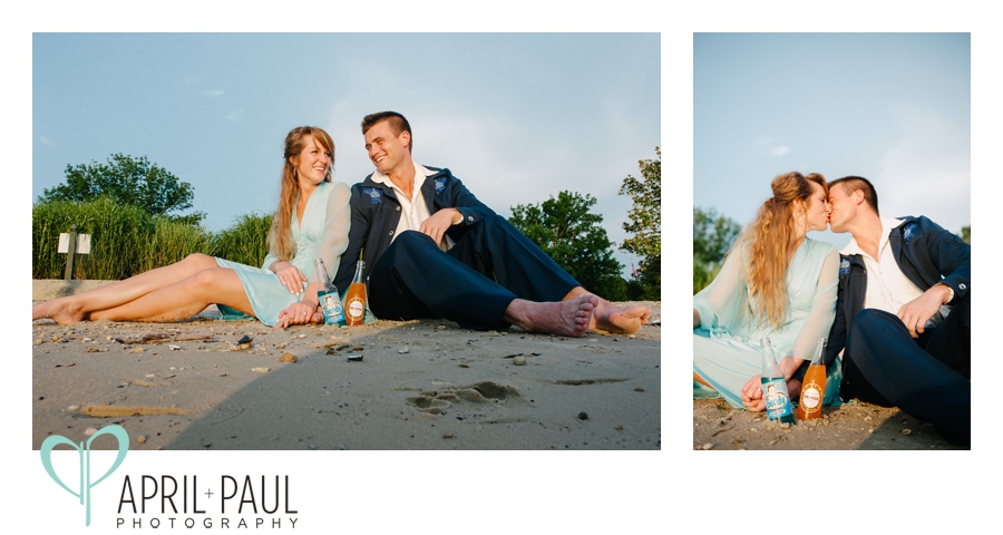 Vintage beach engagement Photography session