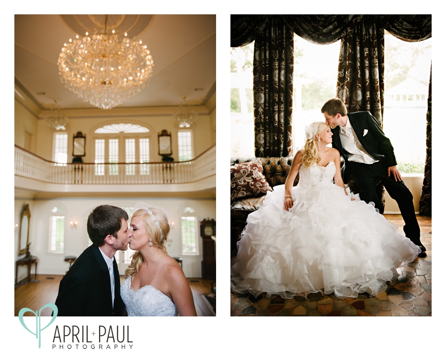 Bride and Groom Wedding Photography at Oak Crest Mansion