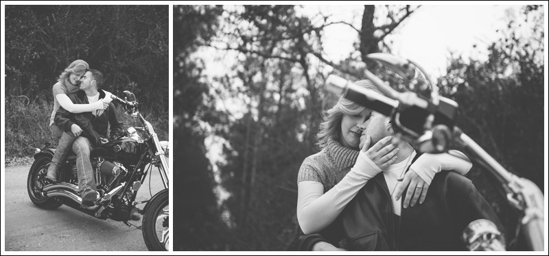 Motorcycle Engagement Photography in Mississippi