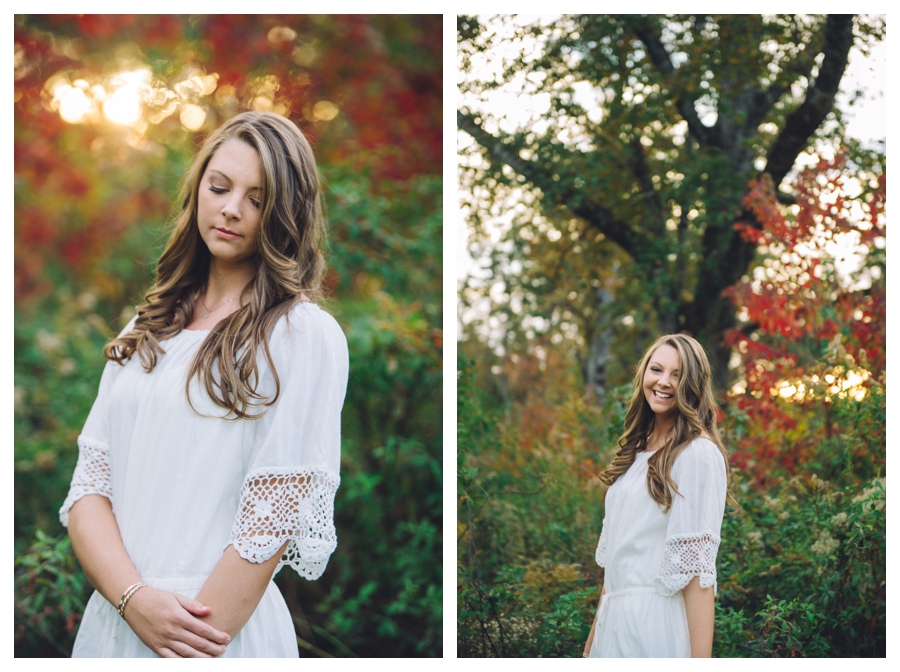 Senior session in Meridian, MS with Fall leaves