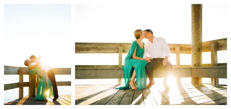 sunset engagement photos in ocean springs, ms